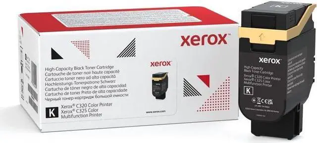 Main image of Xerox Genuine C325 Black High Capacity Toner Cartridge (8000 Pages)- 006R04831