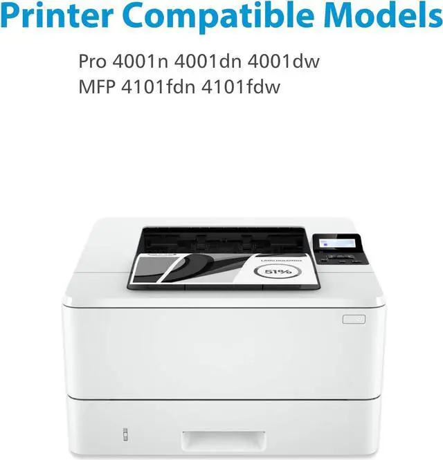 Alt view image 2 of 5 - 148X W1480X High Yield Toner Cartridges with Chip Pro 4001dw 4001dn Compatible W1480A HP 148A Toner Cartridge with Laserjet Pro 4001dw 4001dn 4001n MFP 4101fdw 4101fdn Printer (Black, 2-Pack)