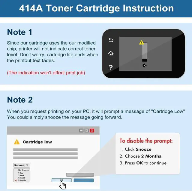 Alt view image 4 of 7 - Ankink Compatible Toner Cartridge Replacement for HP 414A 414X(with chip,Black Cyan Yellow Magenta,4-Pack)for Color Laserjet Pro MFP M479fdw M479fdn M454dw M454dn M479dw,Enterprise M455dn M480f hp404a