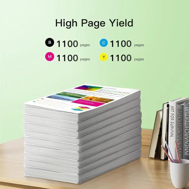 Alt view image 3 of 7 - 822XL Ink Cartridges High Capacity Black Colour Remanufactured for Epson 822 XL T822XL T822 Combo Pack to use with Workforce Pro WF-3820 3823 4820 4830 4833 4834 Printer (4 Pack)