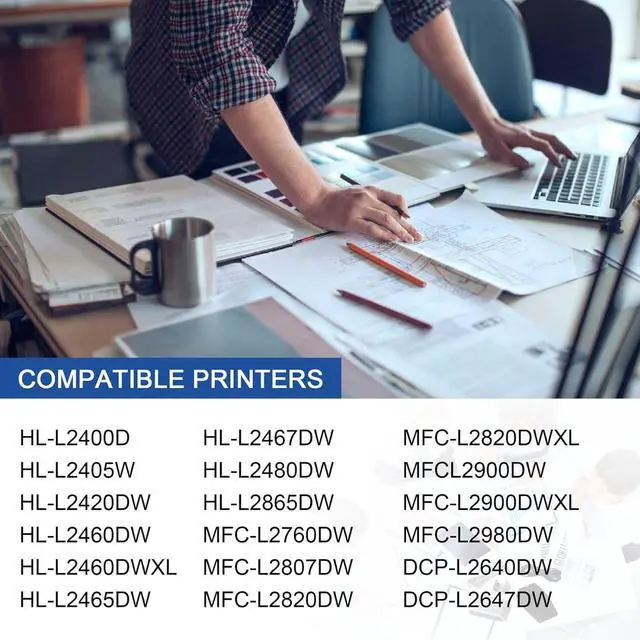 Alt view image 2 of 7 - Ennovor DR830 Drum Unit High Yield Replacement for Brother DR-830 Drum Unit Black 1 Pack HL-L2400D HL-L2460DW HL-L2405W HL-L2465DW HL-L2480DW DCP-L2640DW MFC-L2820DWXL MFC-L2820DW Printer (Not Toner)