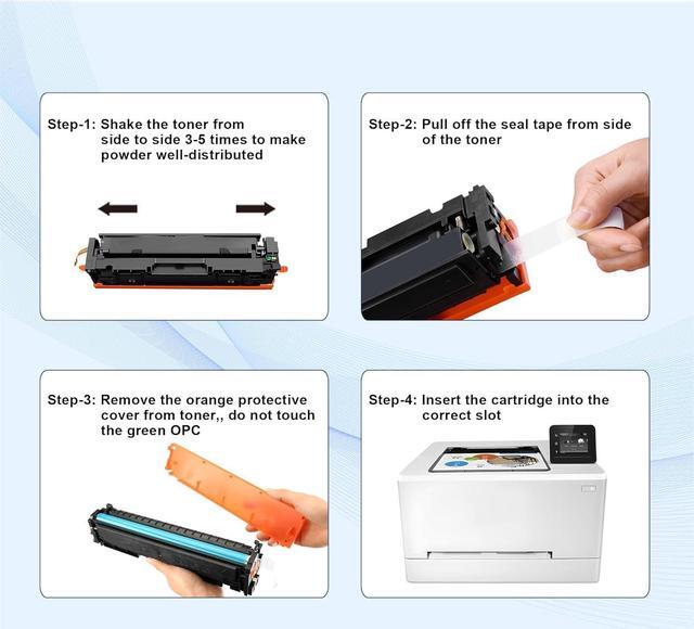 Alt view image 5 of 7 - Ennovor 202A Black Toner Cartridge Replacement for HP 202A CF500A Works with Color Laserjet Pro M254dw; Color Laserjet Pro MFP M281cdw, M281fdw Printer Ink (2-Pack)