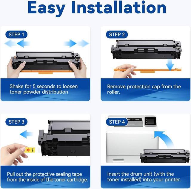 Alt view image 3 of 7 - 218X Toner Cartridges 4 Pack (with Chip) High Yield Replacement for HP 218X 218A W2180X W2180A Works with Color Laserjet Pro MFP 3301FDW 3201DW 3301SDW Printer (4 Pack, Black, Cyan, Yellow, Magenta)