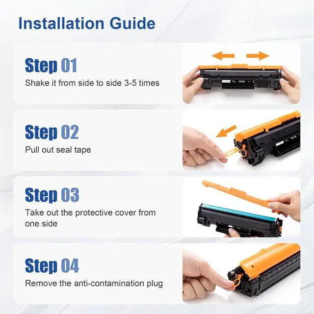 Alt view image 5 of 7 - Ennovor 141A Toner Cartridge Replacement for HP 141A W1410A 141X W1410X Black Toner Cateridge Compatible with HP M110w MFP M140w M139w Printer(with Chip,2 Black)