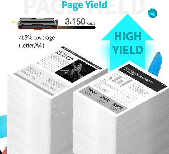 Alt view image 3 of 6 - 206X (with CHIP) Black Compatible Toner Cartridges Replacement  206A 206X Black Toner Cartridges Set  Pro MFP M283fdw M283cdw M283fdn M282nw M255dw M255nw Printers ( 2-Pack )