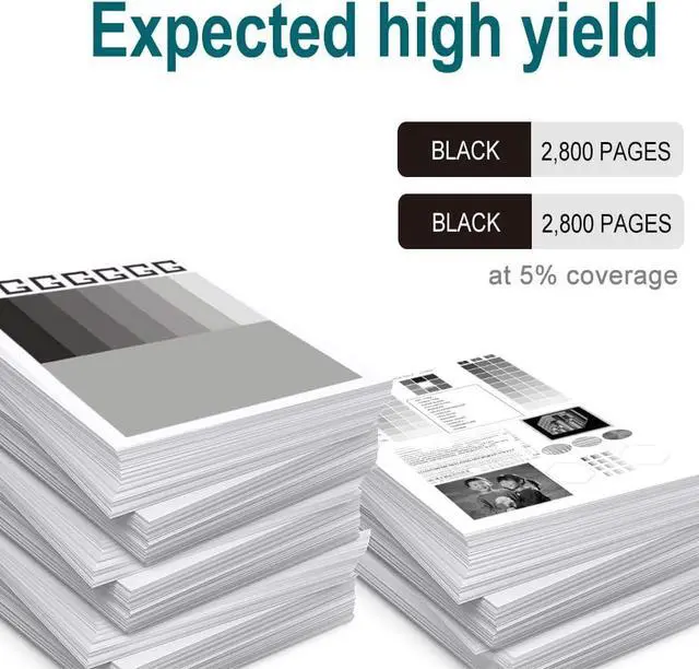 Alt view image 3 of 6 - Ennovor 201A 201X Black High-Capacity Toner Cartridge Replacement for HP 201X CF400X CF400A Works with HP Color Laserjet Pro MFP M277dw M252dw M277c6 M252 M277 Series Printer (2 Pack)