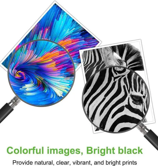 Alt view image 6 of 7 - 67XL Ink Cartridge High Yield 67 Ink Cartridges Black/Color Combo Pack for HP 67XL Black Ink Cartridge Replacement for HP Ink 67 for DeskJet 2752 2855e 4152 4255e Envy 6055e 6455e Printer (2-Pack)