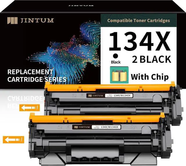 Main image of Ennovor JINTUM 134X (with CHIP) Compatible Toner Cartridge Replacement for HP 134A 134X Toner Cartridge for HP 134X W1340A Works with HP M234sdw M209dw Printers (2-Pack)