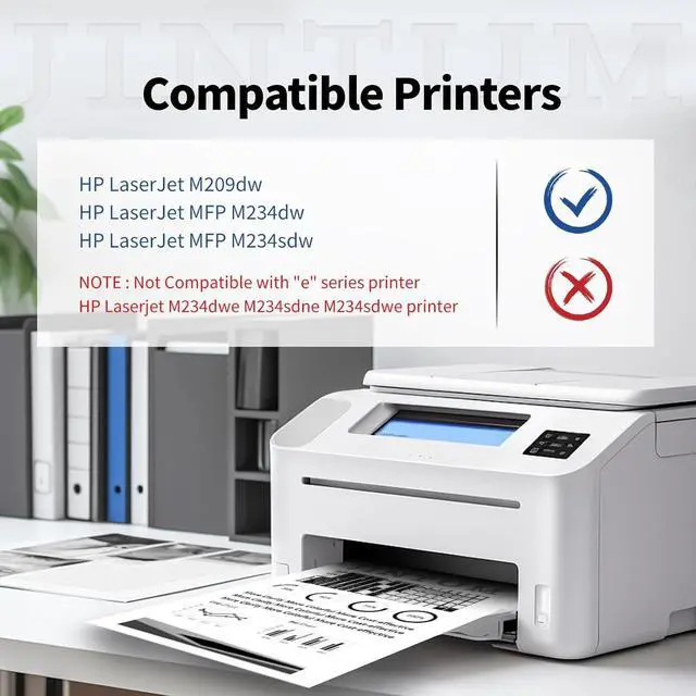 Alt view image 2 of 6 - Ennovor JINTUM 134X (with CHIP) Compatible Toner Cartridge Replacement for HP 134A 134X Toner Cartridge for HP 134X W1340A Works with HP M234sdw M209dw Printers (2-Pack)