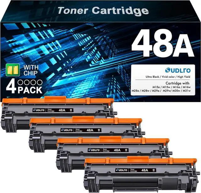 Main image of 48A Toner Cartridge Compatible with HP 48a - Replacement for HP 48A Toner Cartridge Black Compatible with Pro M15w M29w M28w M15a M28a M31w M30w M16a M16w M29a Series Printer (4 Pack)