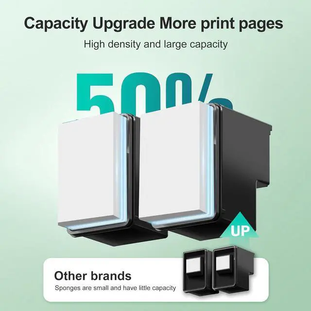 Alt view image 6 of 7 - Ennovor 64XL Black Ink Cartridge Replacement for HP 64XL Black Ink Cartridge for HP Ink 64 for Envy 7155 7855 7858 7158 6255 6252 7100 7120 7164 7800 Tango Series Color Inkjet Printer (2 Black)