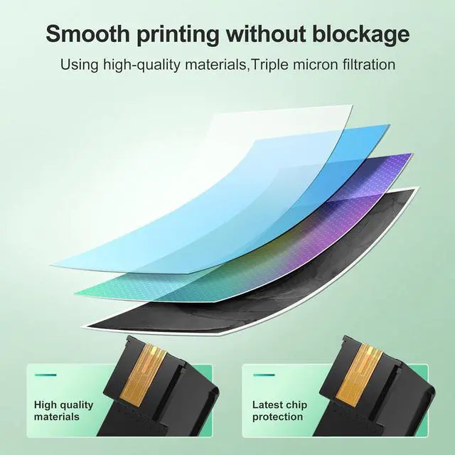 Alt view image 7 of 7 - Ennovor 64XL Black Ink Cartridge Replacement for HP 64XL Black Ink Cartridge for HP Ink 64 for Envy 7155 7855 7858 7158 6255 6252 7100 7120 7164 7800 Tango Series Color Inkjet Printer (2 Black)