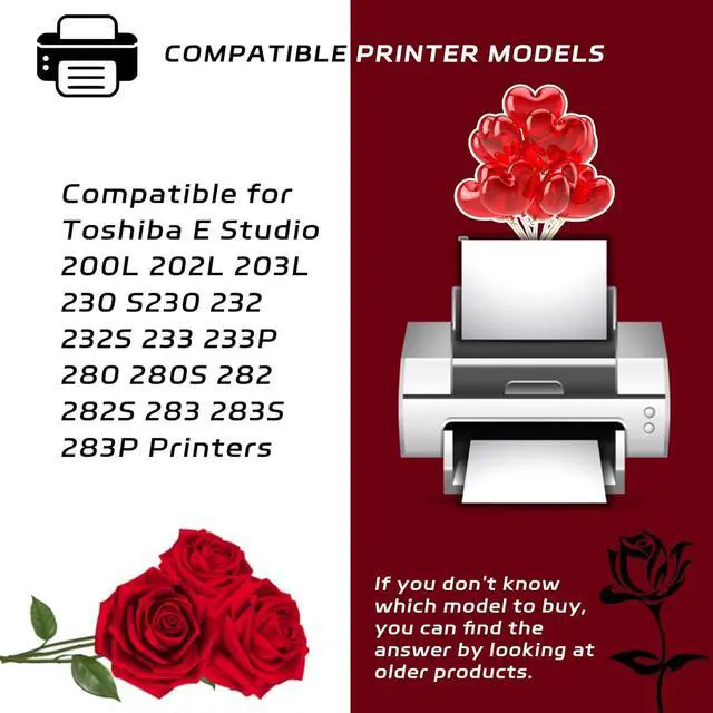 Alt view image 2 of 7 - Compatible for Toshiba T2840 Toner Cartridges Work for Toshiba E Studio 200L 202L 203L 230 S230 232 232S 233 233P 280 280S 282 282S 283 283S 283P Printers, with Chip, High Yield 25000 Pages (Black)