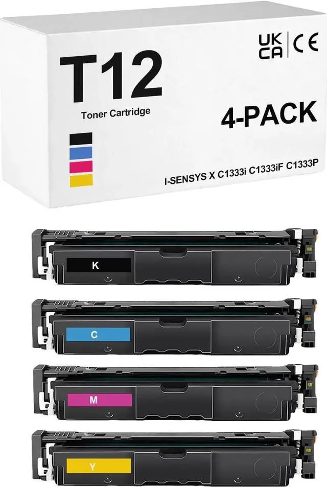 Main image of T12 Toner Cartridge Compatible for I-SENSYS X C1333i C1333iF C1333P Printers (4-Pack)