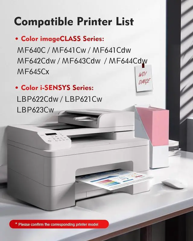 Alt view image 2 of 7 - 054H Toner Cartridge Set 4 Pack High Yield for Canon 054H 054 CRG-054