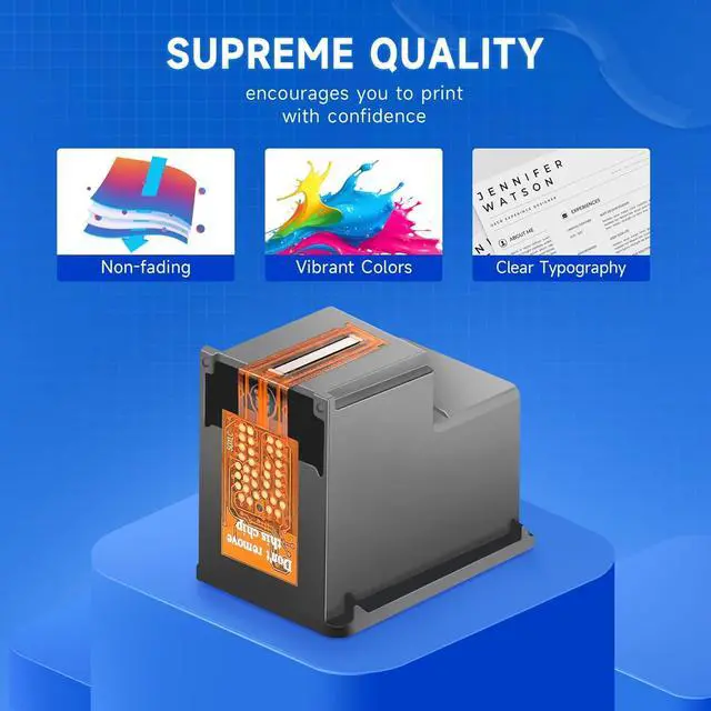 Alt view image 4 of 7 - Compatible 65XL Ink Cartridge Replacement for HP Envy 5055 5052 5058 DeskJet 3755 2655 3752 3720 3700 3722 3723 3758 2652 2622 2624, Black, Tri-color, 2-Pack