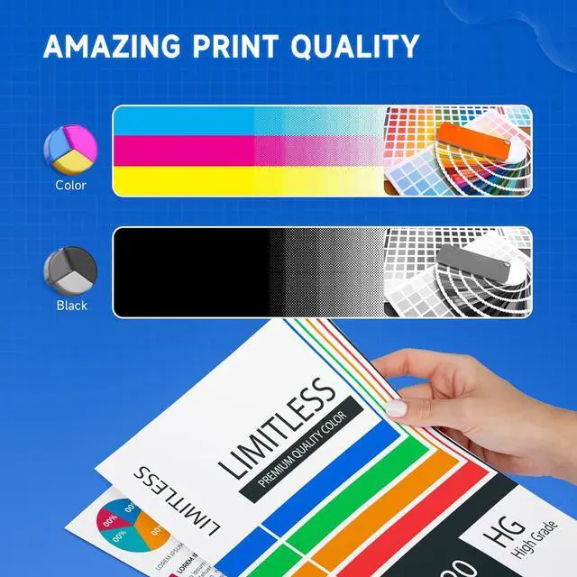 Alt view image 6 of 7 - Compatible 65XL Ink Cartridge Replacement for HP Envy 5055 5052 5058 DeskJet 3755 2655 3752 3720 3700 3722 3723 3758 2652 2622 2624, Black, Tri-color, 2-Pack