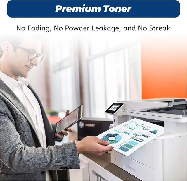 Alt view image 7 of 7 - Ennovor TN830 TN-830XL Black Toner Cartridges - for Brother TN830 TN-830 TN-830XL TN830XL 830 830XL for Brother HL-L2460DW DCP-L2640DW HL-L2400D MFC-L2820DW HL-L2405W Printer,4 Pack (with Chip)