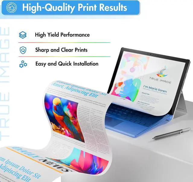 Alt view image 6 of 7 - 067 Toner Cartridge Set 067H MF656Cdw MF654Cdw Compatible for Canon 067 Color ImageCLASS LBP632Cdw LBP633Cdw MF653Cdw Printer High Yield Ink 4 Pack