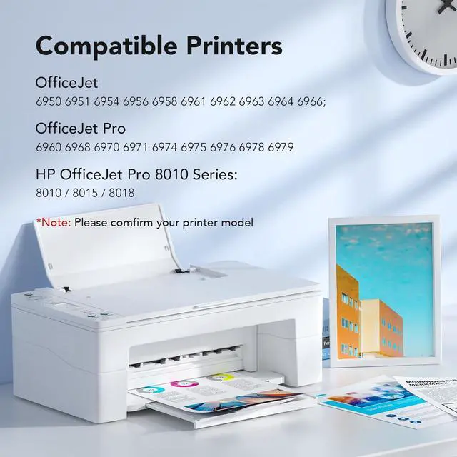 Alt view image 2 of 6 - 902XL Ink Cartridges for HP Printers Compatible for HP 902XL Ink Cartridges Combo Pack HP 902 902XL Officejet Pro 6978 Ink Cartridges Use with Officejet Pro 6968 6970 6978 OfficeJet 6962 6958 4 Pack