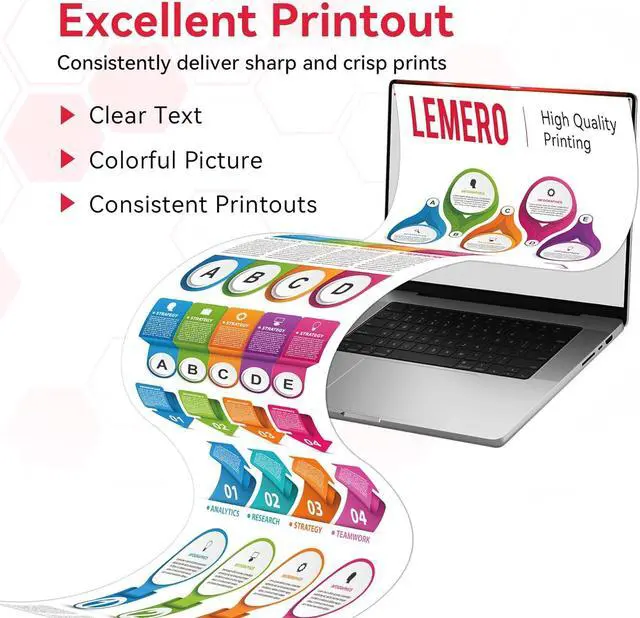 Alt view image 4 of 7 - LEMERO 067 Black Toner Compatible for Canon 067 Black Toner Cartridges 067H Toner Work for Canon MF656Cdw Toner Cartridges MF654Cdw MF653Cdw LBP632Cdw Printer (2-067 Black Toner)