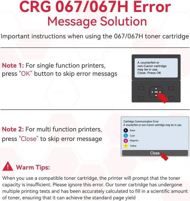 Alt view image 5 of 7 - LEMERO 067 Black Toner Compatible for Canon 067 Black Toner Cartridges 067H Toner Work for Canon MF656Cdw Toner Cartridges MF654Cdw MF653Cdw LBP632Cdw Printer (2-067 Black Toner)