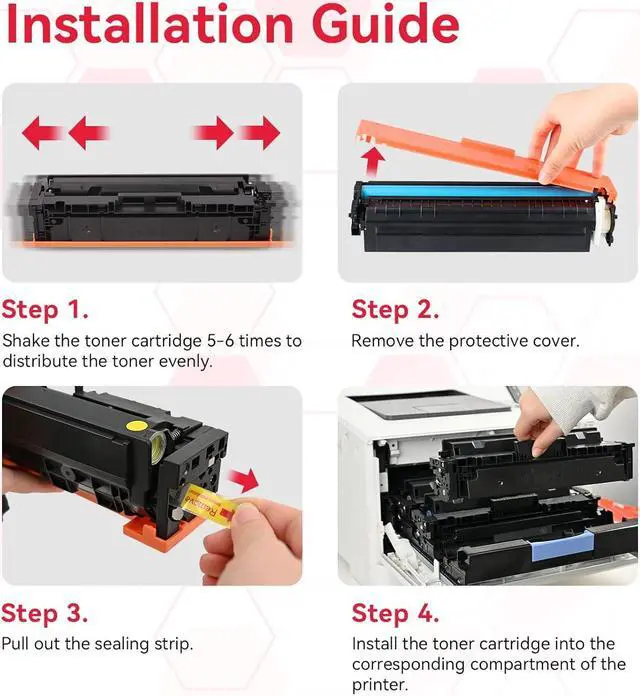 Alt view image 6 of 7 - LEMERO 067 Black Toner Compatible for Canon 067 Black Toner Cartridges 067H Toner Work for Canon MF656Cdw Toner Cartridges MF654Cdw MF653Cdw LBP632Cdw Printer (2-067 Black Toner)