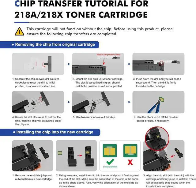 Alt view image 4 of 7 - 218A 218X Toner Cartridges 4 Pack 3301dw Compatible Replacement for HP 218A 218X Color Laserjet Pro MFP 3301fdw 3301cdw 3201dw 3301sdw Printer High Yield Ink Set W2180A (Black Cyan Yellow Magenta)