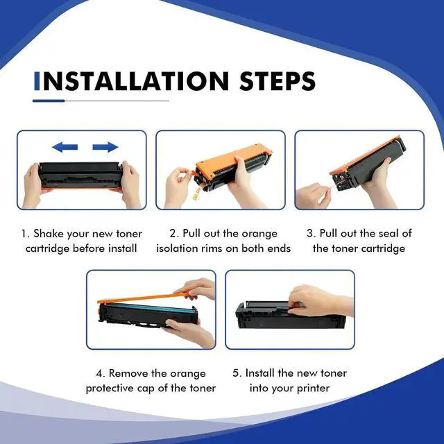 Alt view image 6 of 7 - 218A 218X Toner Cartridges 4 Pack 3301dw Compatible Replacement for HP 218A 218X Color Laserjet Pro MFP 3301fdw 3301cdw 3201dw 3301sdw Printer High Yield Ink Set W2180A (Black Cyan Yellow Magenta)