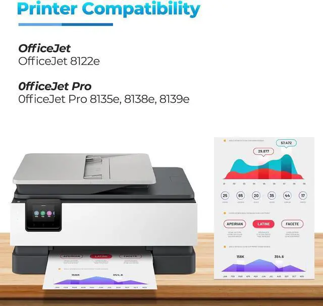 Alt view image 3 of 7 - 923e Black Ink Cartridge OfficeJet Pro 9125e 9135e 9110b ink Compatible with H-P 923 XL Ink Cartridge for OfficeJet Pro 9125e 9135e 9730e 9110b 9130b 9128e 9122e 9125 9135 9730 e 9110 9130 b Printer