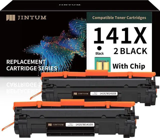 Main image of Ennovor JINTUM 141X Compatible Toner Cartridge Replacement for HP 141X Black Toner Cartridge for HP W1410X Works with HP M110w, MFP M140w, MFP M139w Printers (2-Pack, with Chip)