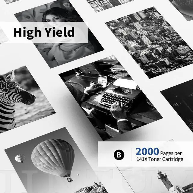 Alt view image 3 of 6 - Ennovor JINTUM 141X Compatible Toner Cartridge Replacement for HP 141X Black Toner Cartridge for HP W1410X Works with HP M110w, MFP M140w, MFP M139w Printers (2-Pack, with Chip)