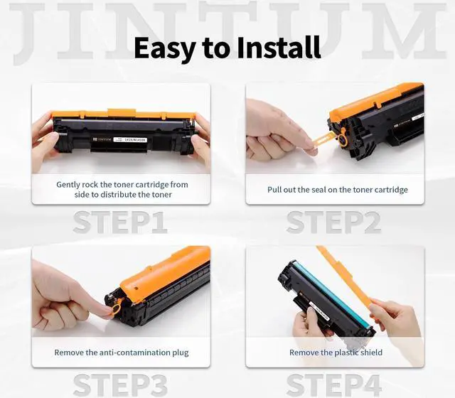 Alt view image 6 of 6 - Ennovor JINTUM 141X Compatible Toner Cartridge Replacement for HP 141X Black Toner Cartridge for HP W1410X Works with HP M110w, MFP M140w, MFP M139w Printers (2-Pack, with Chip)