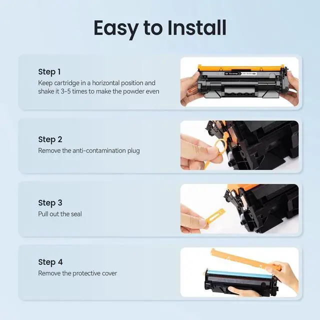Alt view image 7 of 7 - Ennovor XJI 134X(with Chip) 2 Pack High Yield Compatible Toner Cartridges Replacement for HP 134 X A W1340X 134A W1340A, for Laser Jet M209dw MFP M234dw M234sdn M234sdw Printer Ink Black