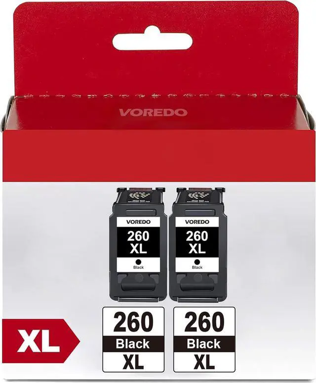 Main image of 260XL Black Ink Cartridge (2 Pack) High Yield Compatible for Canon 260 Black Ink PG-260 PG-260XL Work with Canon TS6420a Ink Cartridges for Pixma TS6420 TS6400 TS5320 TS5320a TR7020 TR7020a TR7022