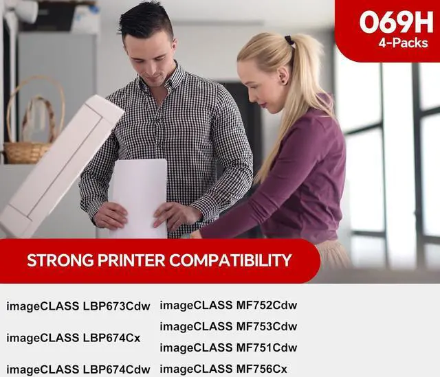 Alt view image 4 of 7 - Ennovor 069H/069 High Yield Toner Cartridge Set Replacement for Canon 069/069H with Canon imageCLASS MF753Cdw MF751Cdw LBP674Cdw Printers |4-Pack,High Capacity, Long-Lasting Performance