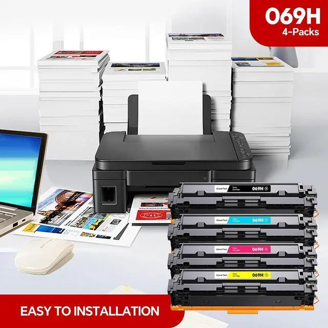 Alt view image 7 of 7 - Ennovor 069H/069 High Yield Toner Cartridge Set Replacement for Canon 069/069H with Canon imageCLASS MF753Cdw MF751Cdw LBP674Cdw Printers |4-Pack,High Capacity, Long-Lasting Performance