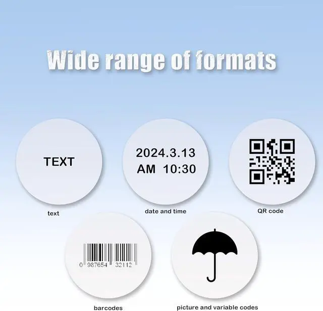 Alt view image 5 of 6 - Ennovor Handheld Inkjet Printer, 4.3" Portable Quick-Dry Inkjet Printer Gun, 0.5 Inch Nozzle for QR Codes, Barcodes, Dates & Logos on Any Surface.