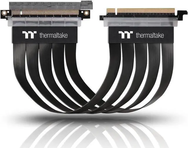 Alt view image 11 of 20 - Thermaltake AC-045-CN1OTN-C1 TT Premium PCI-E x16 3.0 Extender Riser Cable 300mm Graphic Cards - Black