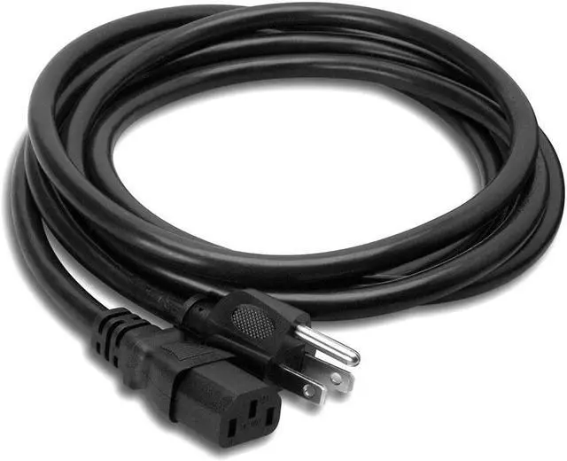 Alt view image 2 of 2 - Hosa PWC-450 14 AWG, IEC C13 to NEMA 5-15P Power Cord, 50 feet