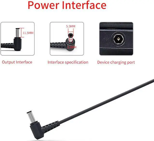 Alt view image 3 of 6 - Delippo? 120W 19.5V 6.15A Laptop AC Adapter Charger Compatiable for MSI GP60 GE60 GE62 GE70 GT640 GT725 CX62 GL62 GE70K Z370 for Lenovo Y730 B470 B475 B570 K47 G470 V570 Z570 Y460 Y570 V475