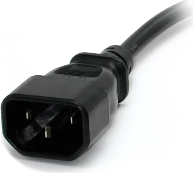 Alt view image 2 of 3 - South City Mall.com 1ft (30cm) Computer Power Cord 10 Pack - C14 to NEMA 5-15R Adapter - Multipack 3-Prong PC Monitor Cable (PAC10010PK)