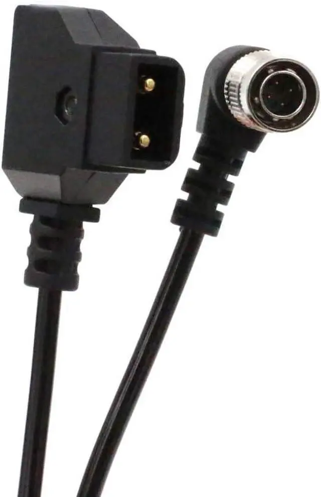 Alt view image 2 of 4 - Hirose 4Pin Male to D-Tap for Zoom F8 Sound Devices 633/644/688 (Right Angle 4pin Coiled Cable)
