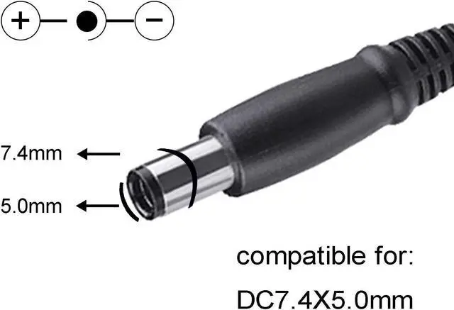 Alt view image 5 of 7 - AC Adapter Power Supply for HP Probook 4430s 4440s 4510s 4520s 4530s 4535s 4540s 4545s 4730s 6560b 6570b 6555b 6475b 6470b 6460b, Compaq presario CQ40 CQ50 CQ60 CQ61 CQ70, HP Pavilion g6, dv4 dv7