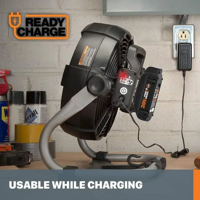 Alt view image 5 of 7 - WX095L.9 20v 9" Fan, Bare Tool Only