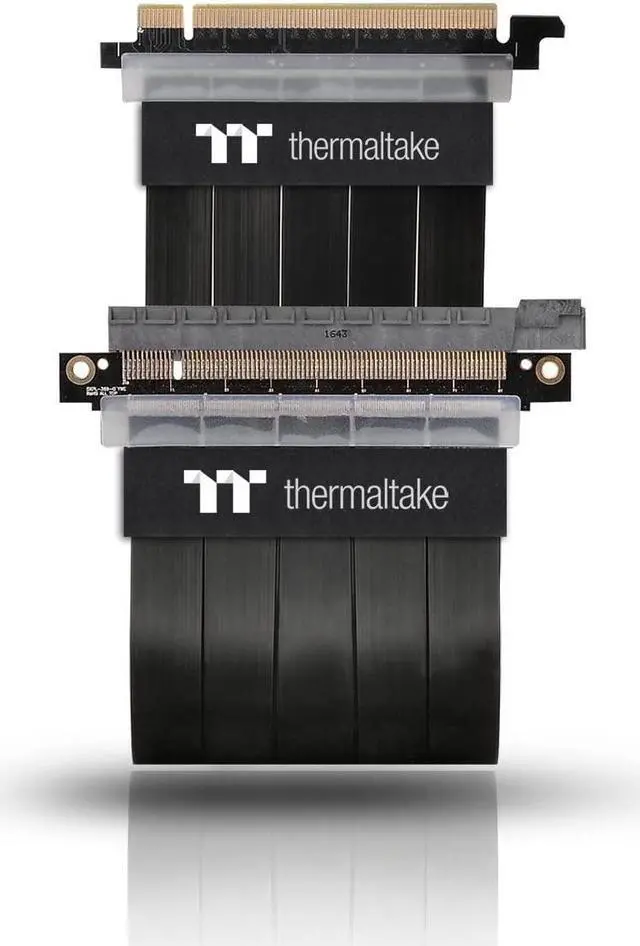Alt view image 13 of 20 - Thermaltake AC-045-CN1OTN-C1 TT Premium PCI-E x16 3.0 Extender Riser Cable 300mm Graphic Cards - Black