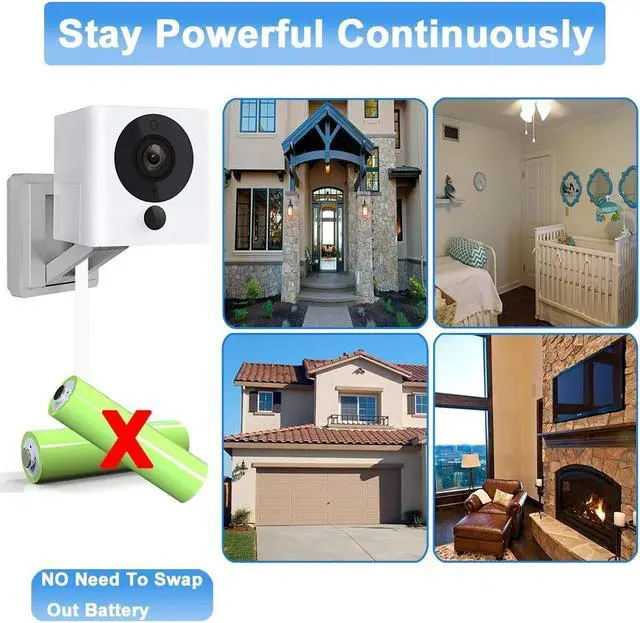 Alt view image 6 of 6 - 13FT 2 Pack USB Power Extension Cable for Wyze Cam,WyzeCam Pan,YI Cam,YI Dome Home,Oculus Go,Kasa,Security Camera,Furbo Dog,Nest-Cam,Arlo Pro,Blink,Netvue,Flat A-Male to A-Female Extender Cord