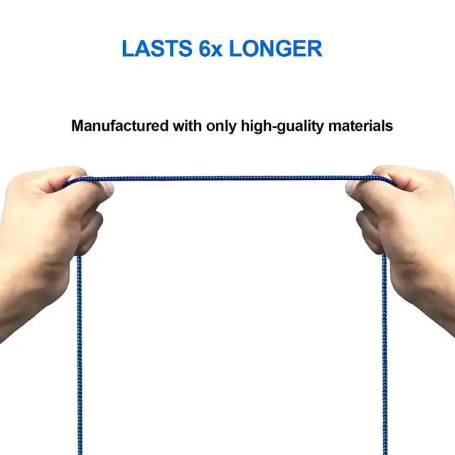 Alt view image 5 of 7 - JAYSUING iPhone Charger, 5 Pack 3/3/6/6/10FT Apple MFi Certified USB Lightning Cable Nylon Braided Fast Charging Cord Compatible for iPhone 14/13/12/11/X/Max/8/7/6/5/SE/Plus/iPad - Black Blue