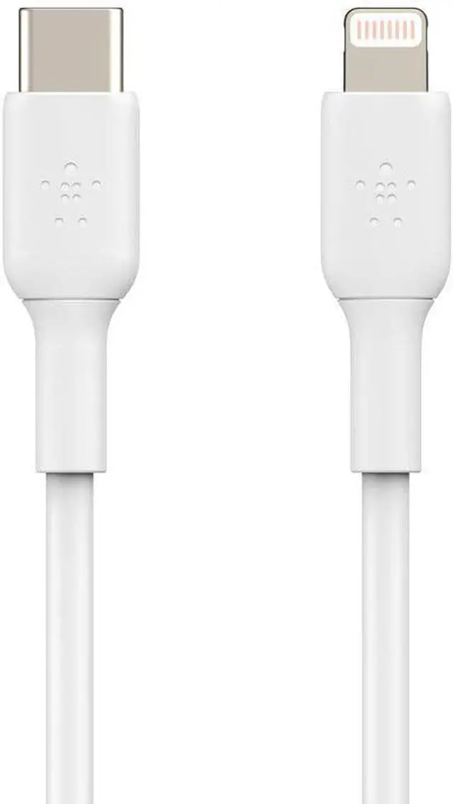 Alt view image 10 of 20 - BELKIN CAA003bt1MWH White BOOST CHARGE USB-C Cable with Lightning Connector