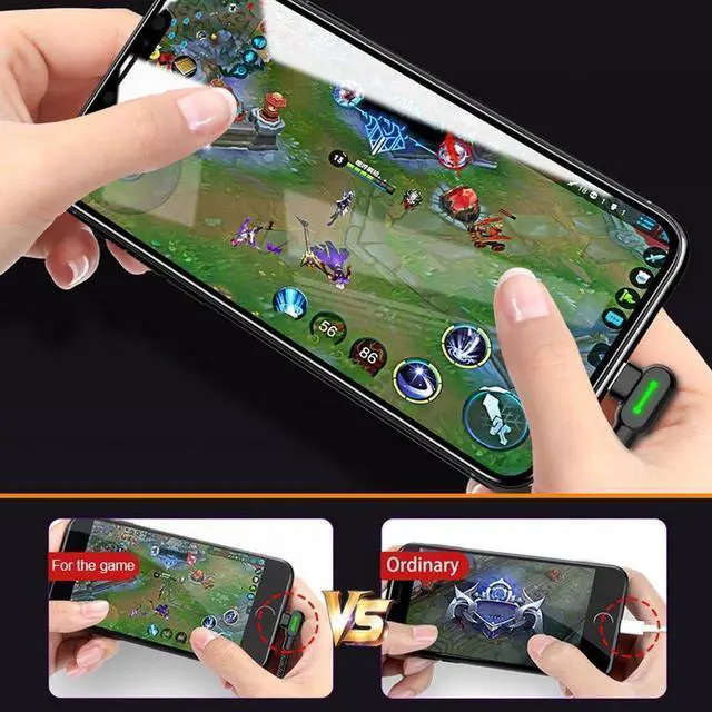 Alt view image 4 of 6 - mcdodo USB 90 Degree Right Angle Elbow Design Game LEDCable Nylon Braided Sync ChargeDouble Size USB Data 6FT/1.8M Cable Compatible with iPhone 14/13/12/11 Pro Max (Black 6FT (iPhone))